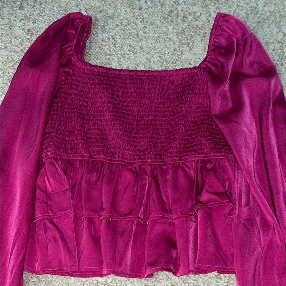 Pink Lily  Magenta Blouse - Picture 3 of 5
